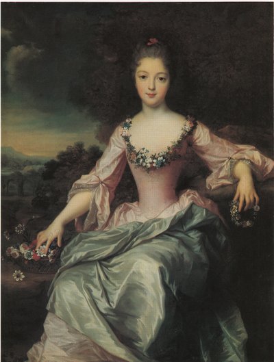 Portrait of Marie Anne de Bourbon by Gustaf Lundberg